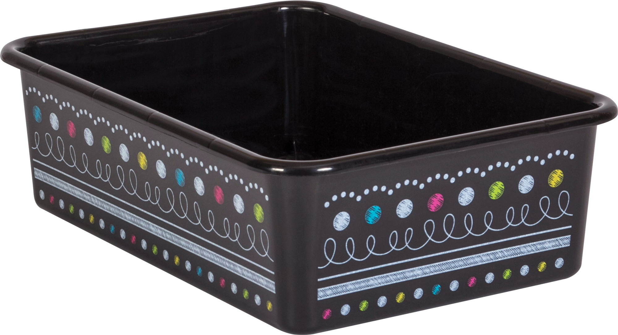 Chalkboard Brights Large Plastic Storage Bin