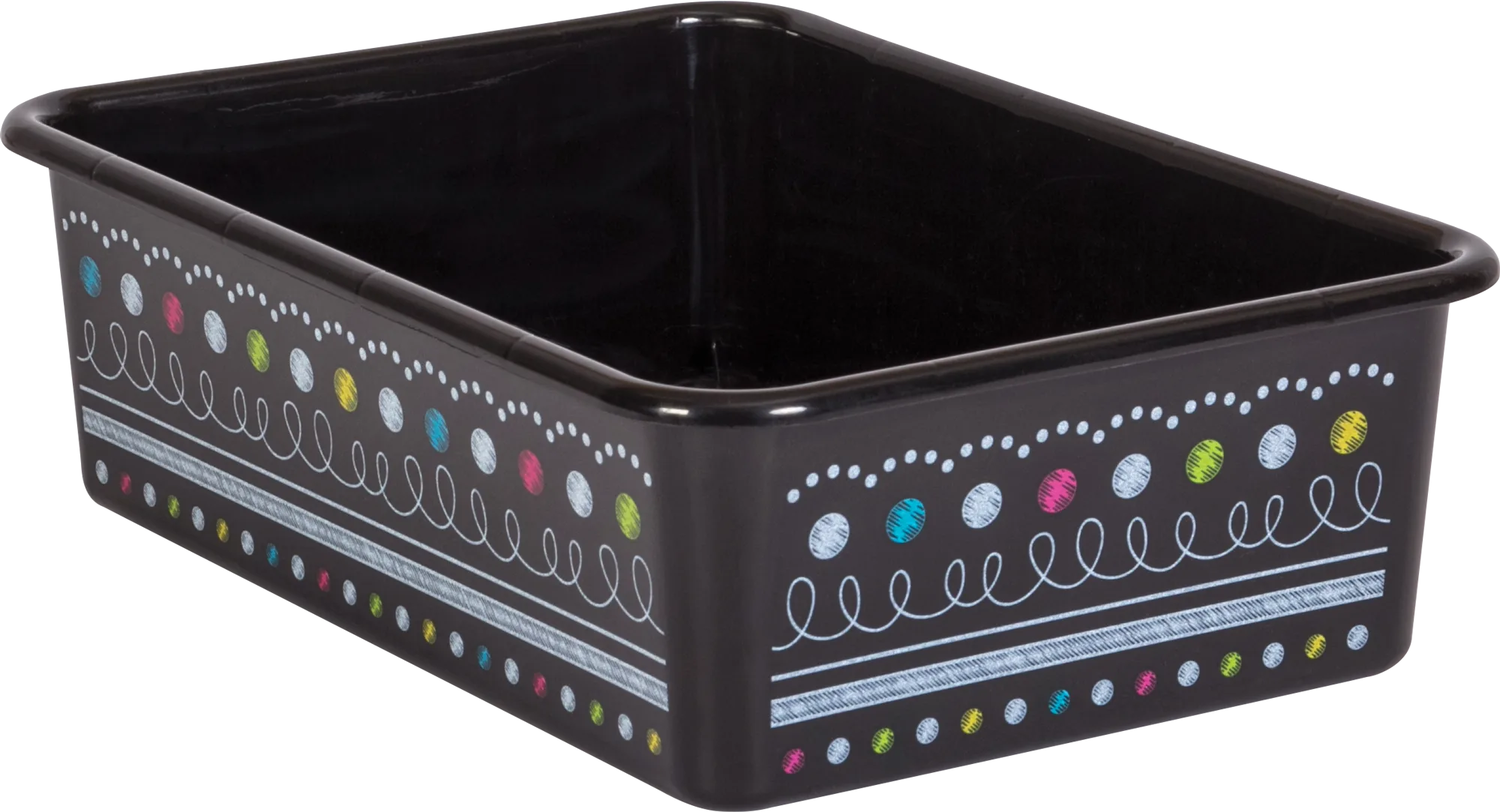 Chalkboard Brights Large Plastic Storage Bin