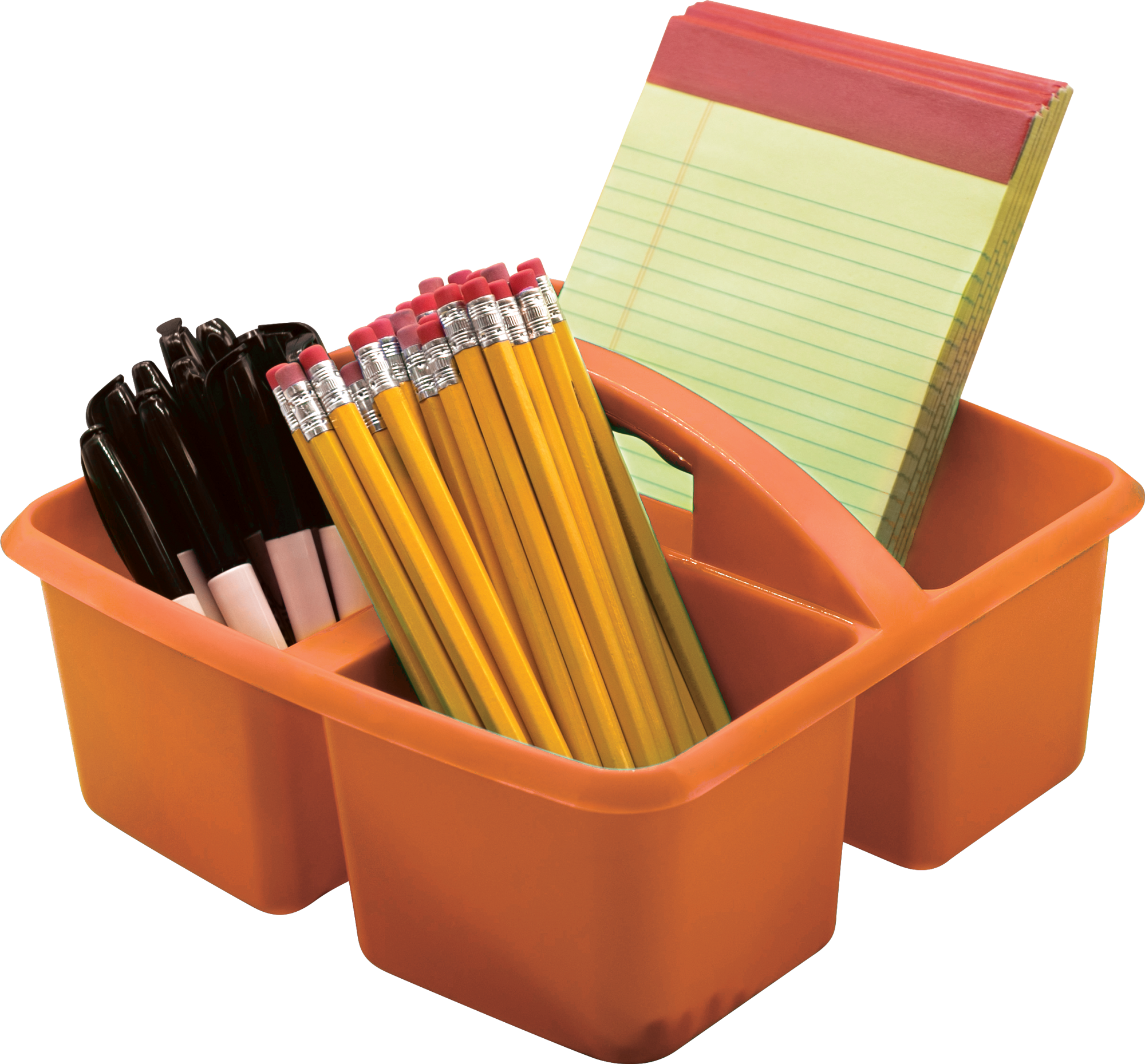 Orange Plastic Storage Caddy - Image 2