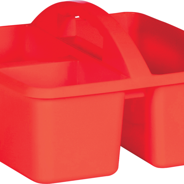 Red Plastic Storage Caddy