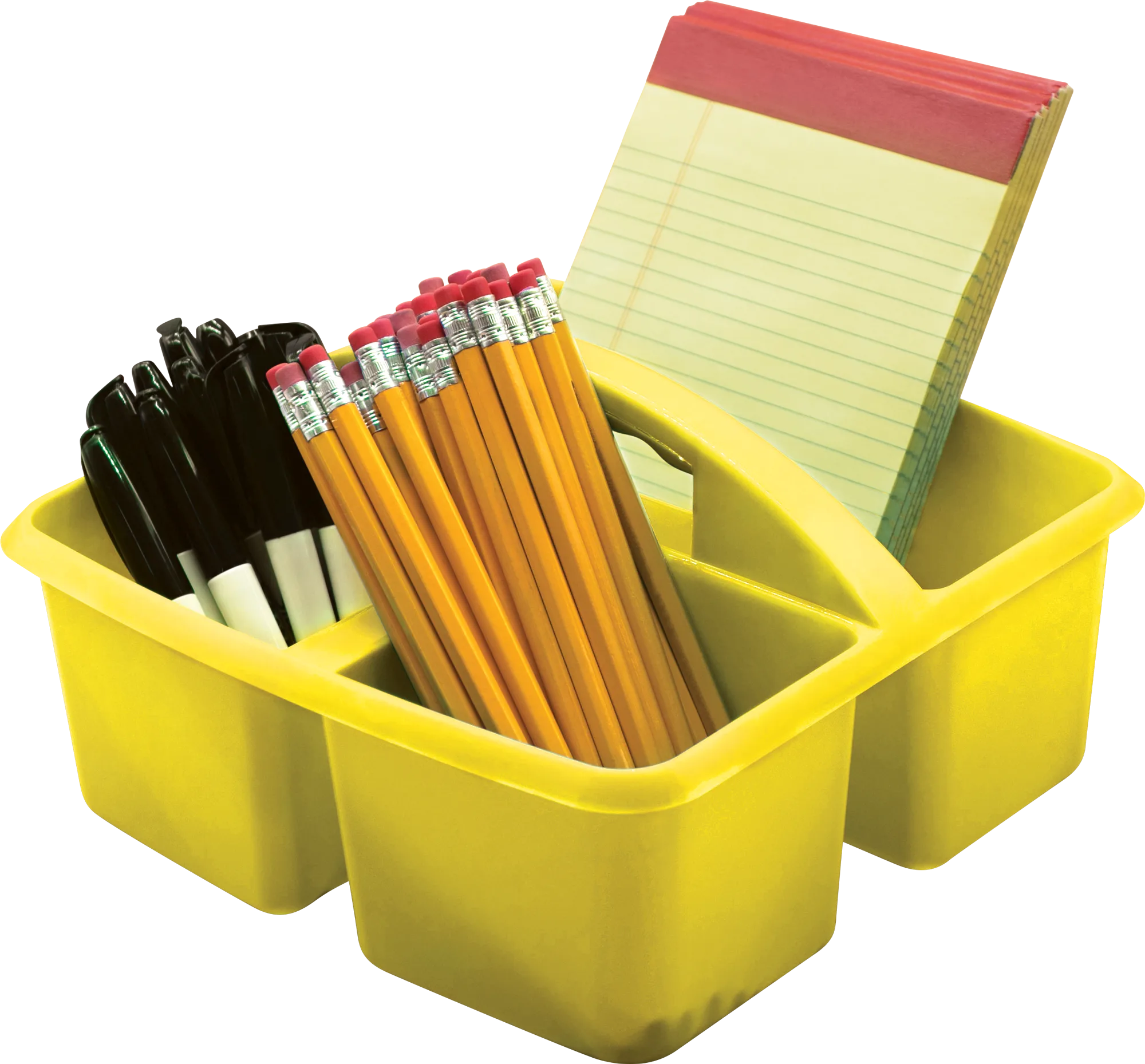 Yellow Plastic Storage Caddy - Image 2