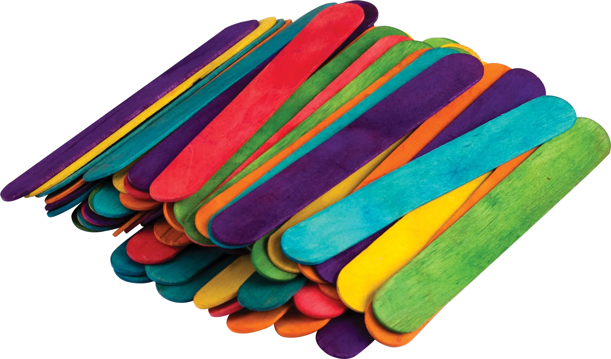 STEM Basics: Multicolor Jumbo Craft Sticks - 200 Count