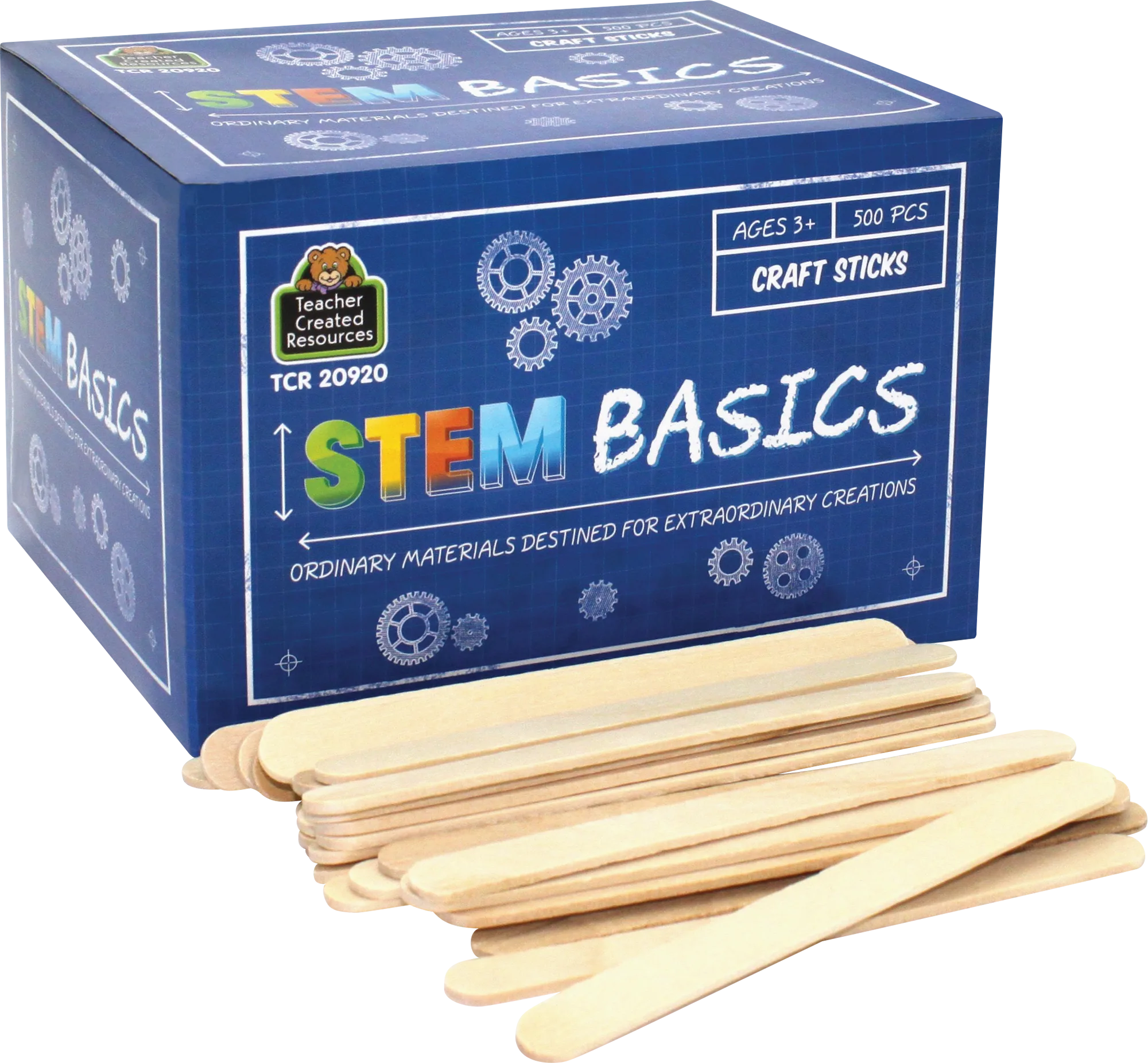 STEM Basics: Craft Sticks - 500 Count