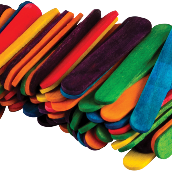 Multicolor Mini Craft Sticks - 100 Count