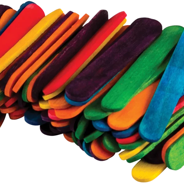 Multicolor Mini Craft Sticks - 100 Count