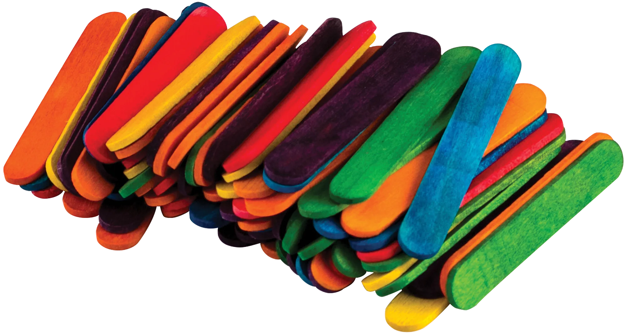 Multicolor Mini Craft Sticks - 100 Count