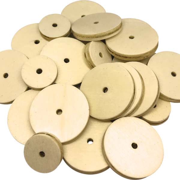 STEM Basics: Wooden Wheels - 60 Count