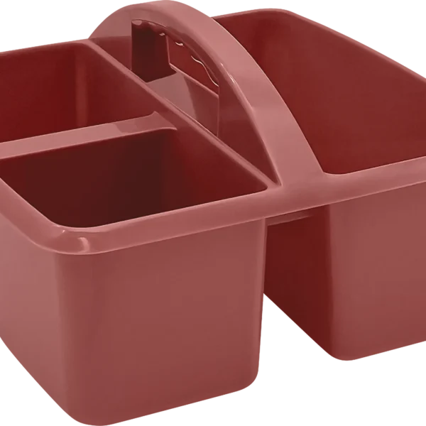 Deep Rose Plastic Storage Caddy