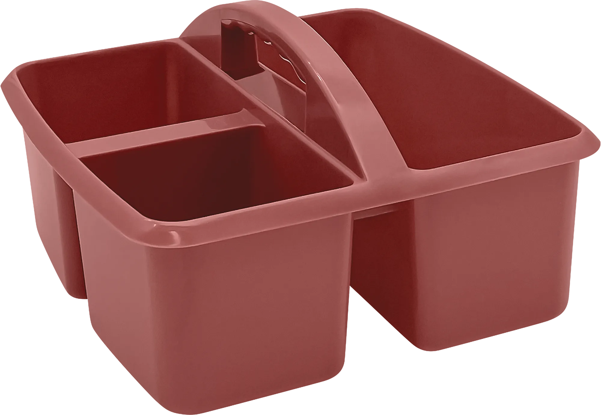 Deep Rose Plastic Storage Caddy
