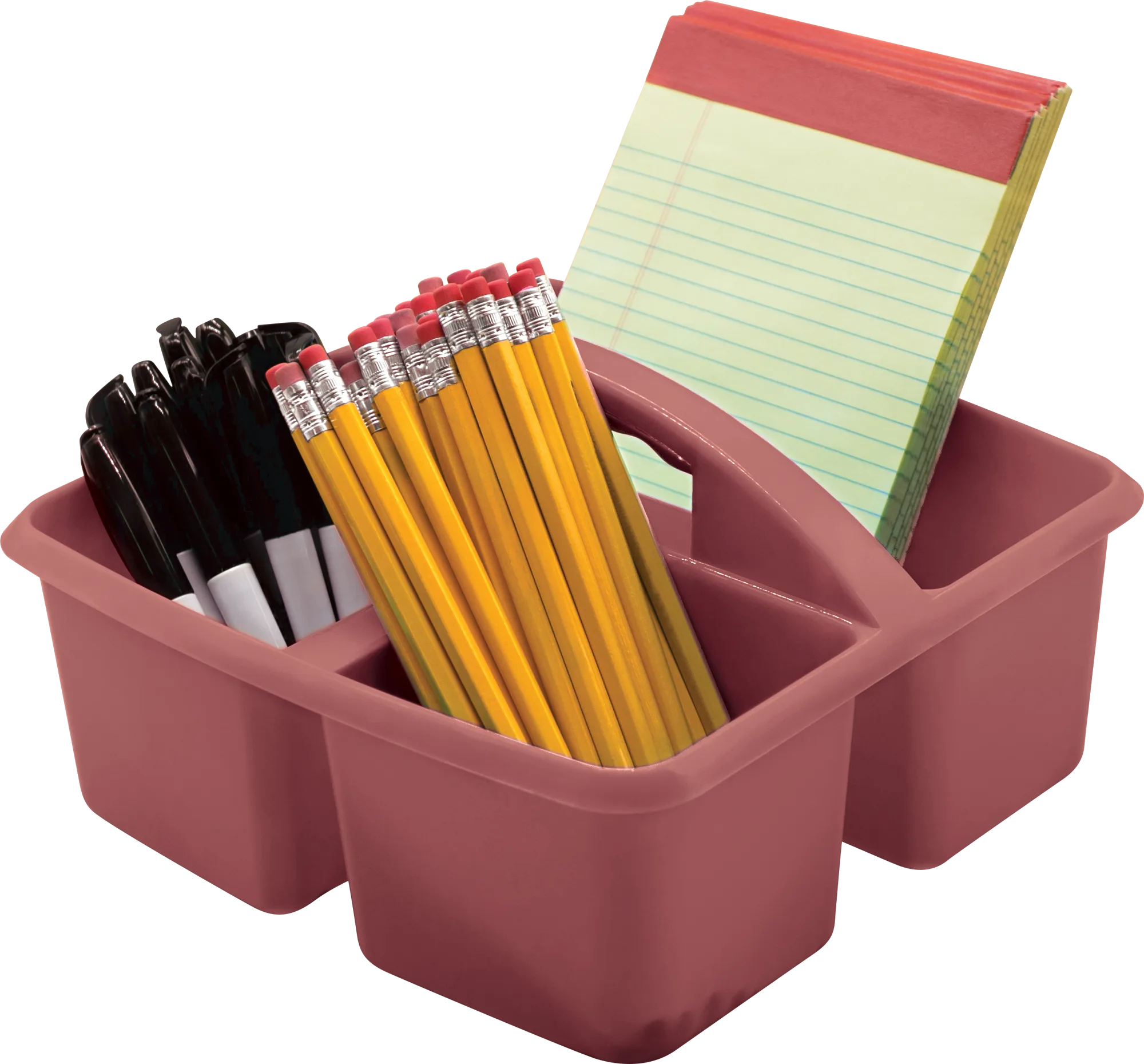 Deep Rose Plastic Storage Caddy - Image 2