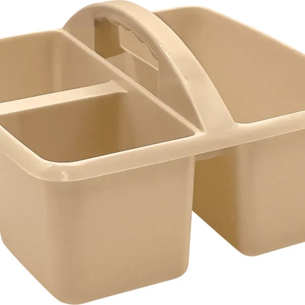 Light Brown Plastic Storage Caddy