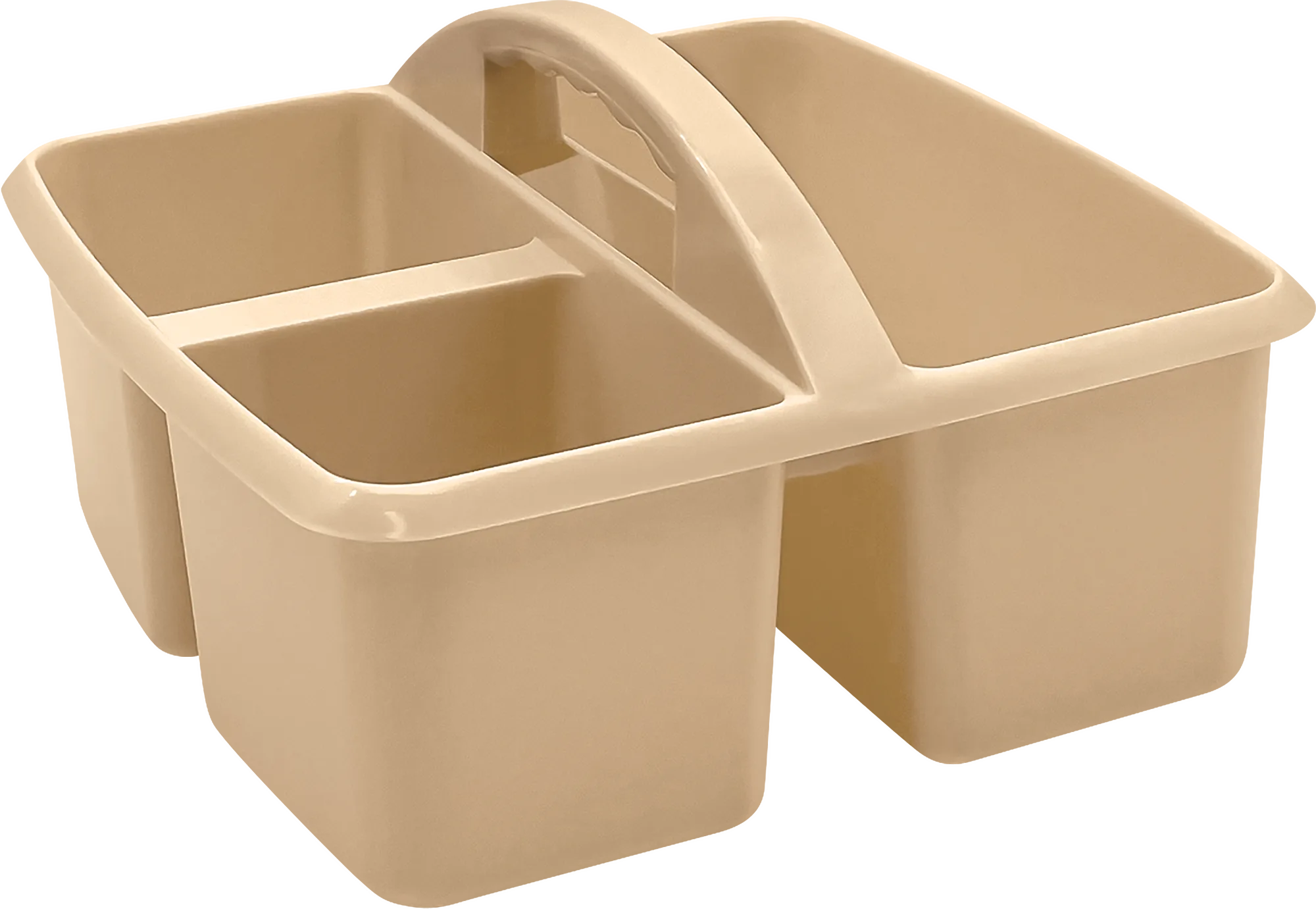 Light Brown Plastic Storage Caddy