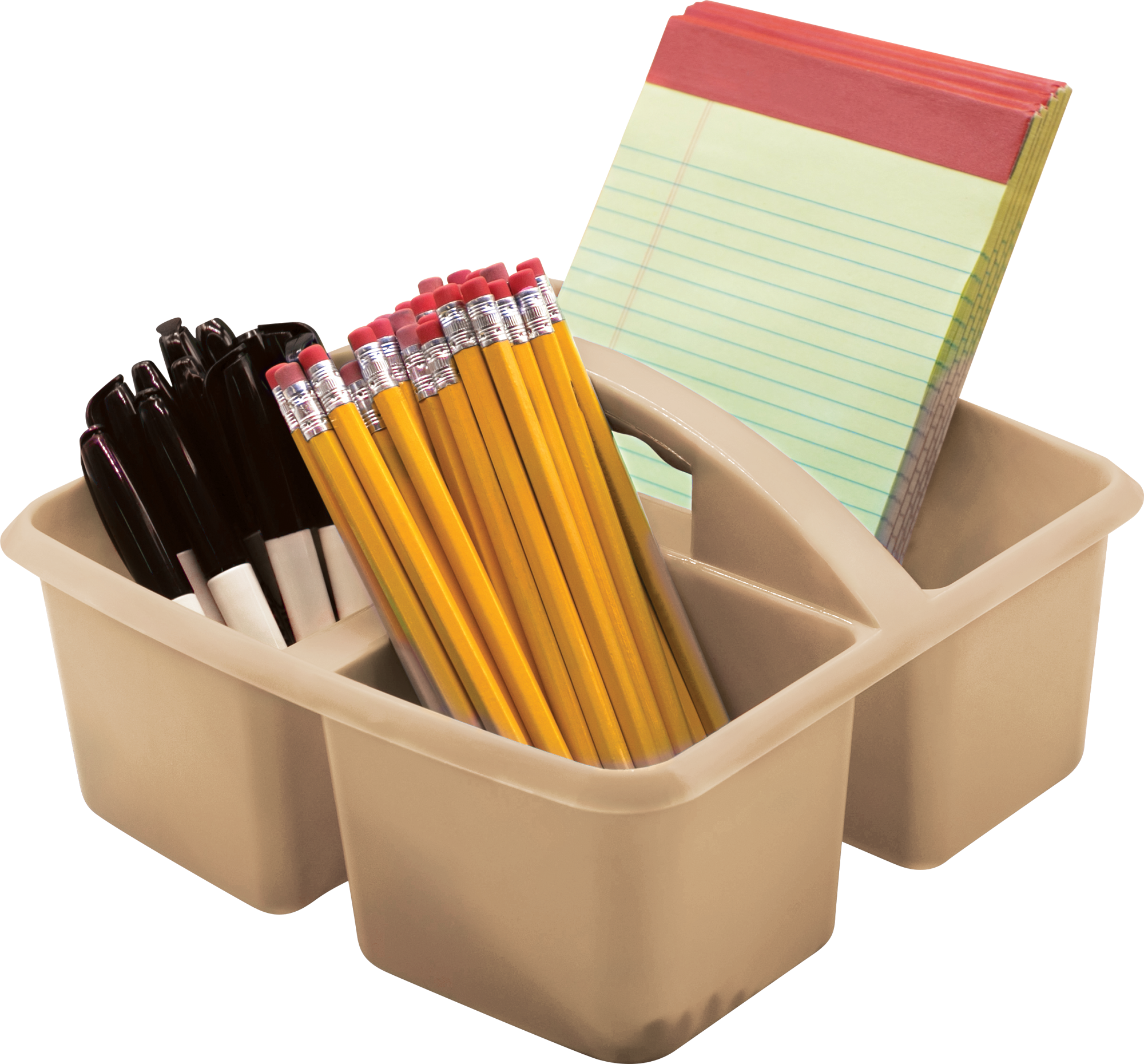 Light Brown Plastic Storage Caddy - Image 2