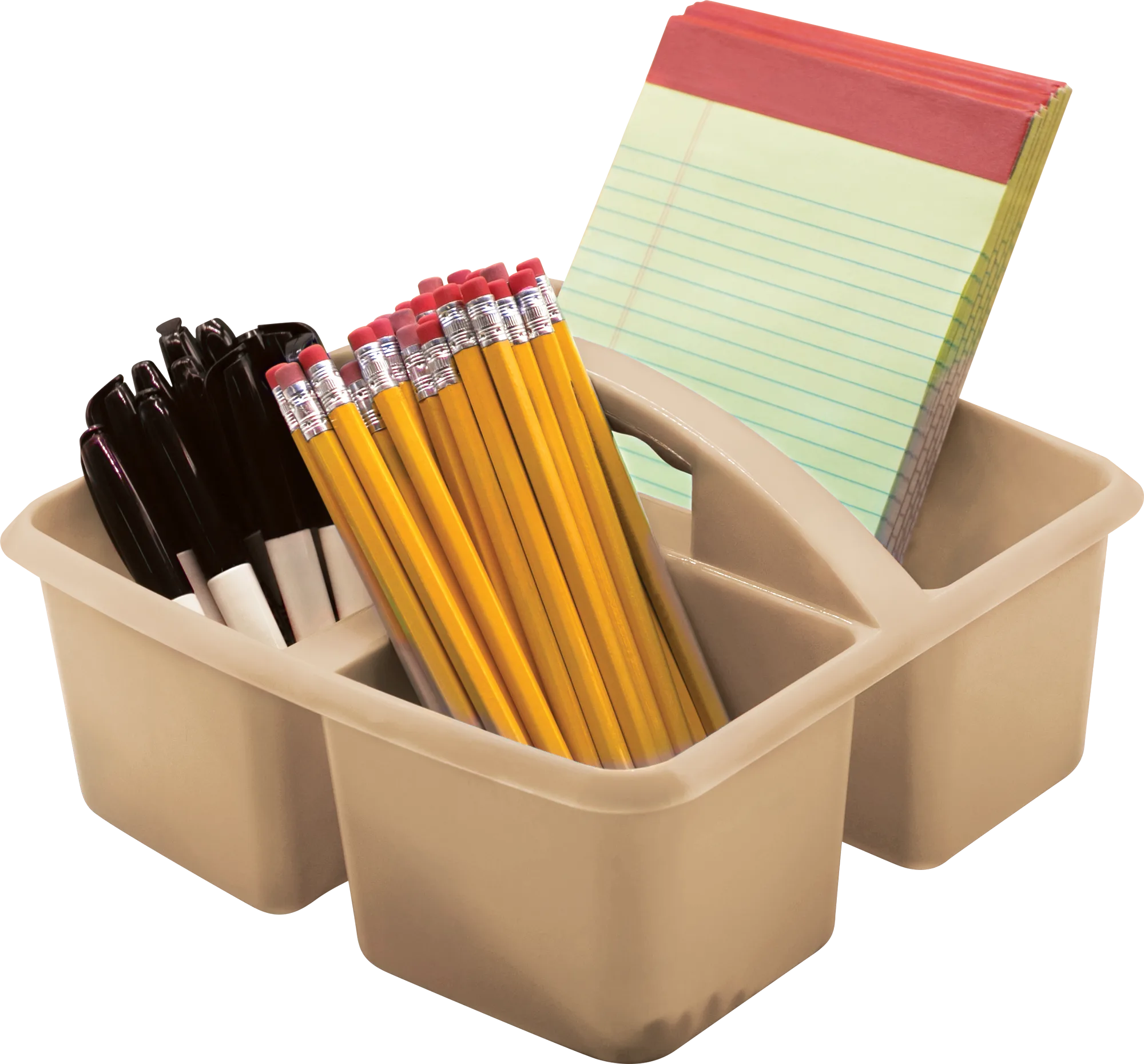 Light Brown Plastic Storage Caddy - Image 2