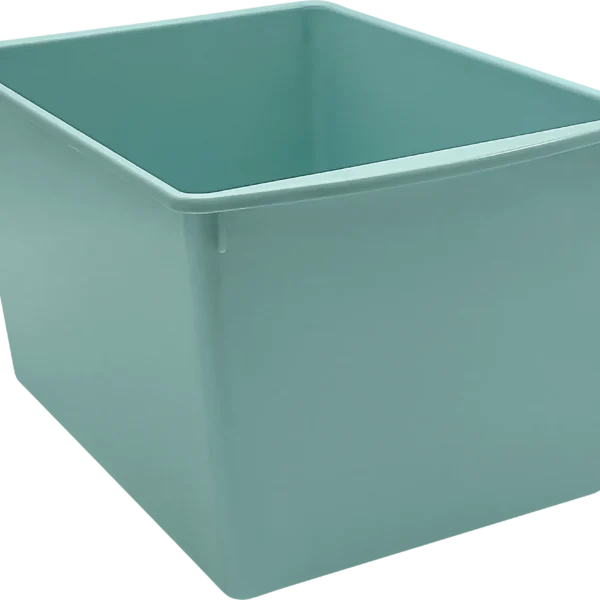 Calming Blue Plastic Multi-Purpose Bin