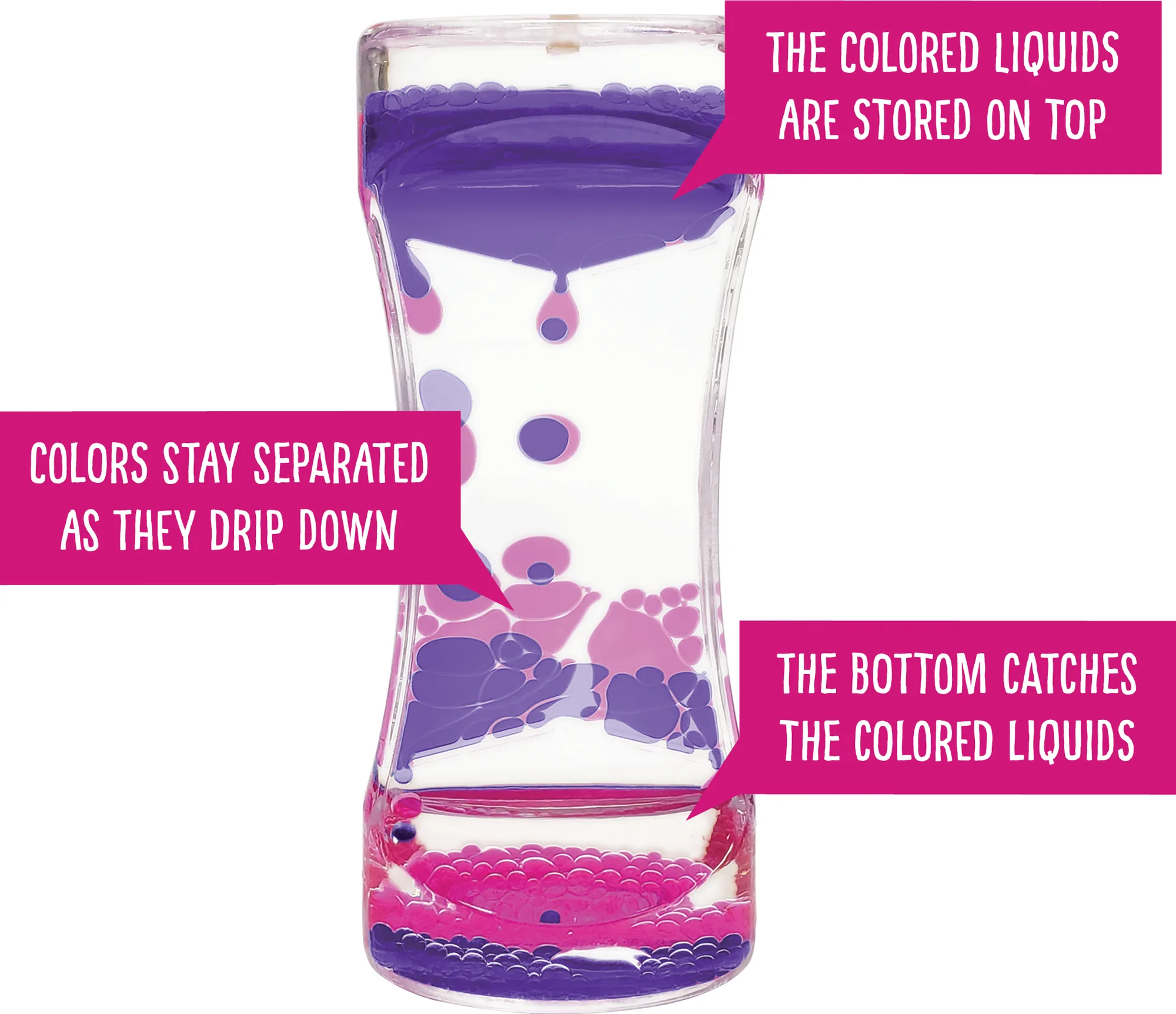 Purple & Pink Liquid Motion Bubbler - Image 2