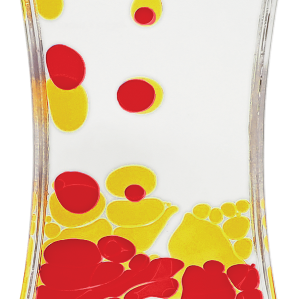 Red & Yellow Liquid Motion Bubbler