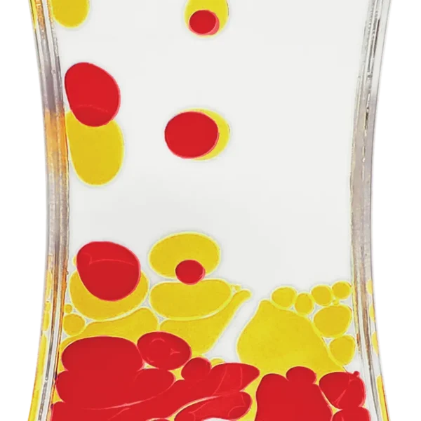 Red & Yellow Liquid Motion Bubbler