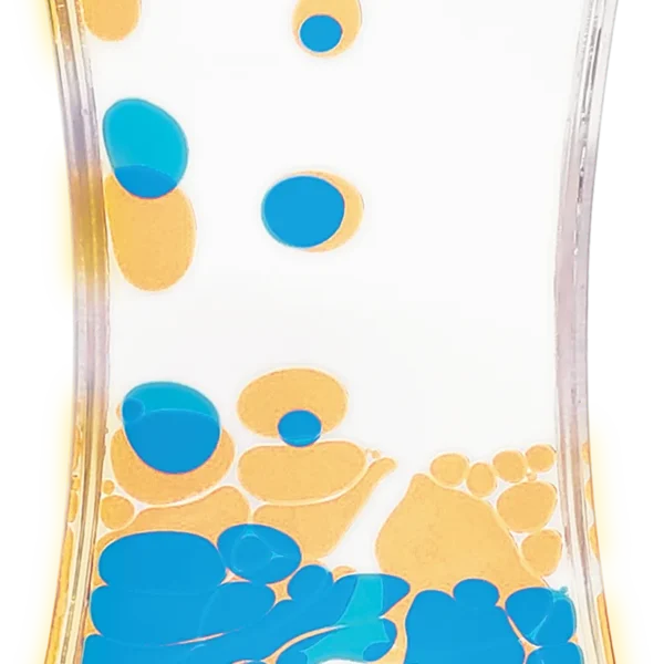 Blue & Yellow Liquid Motion Bubbler