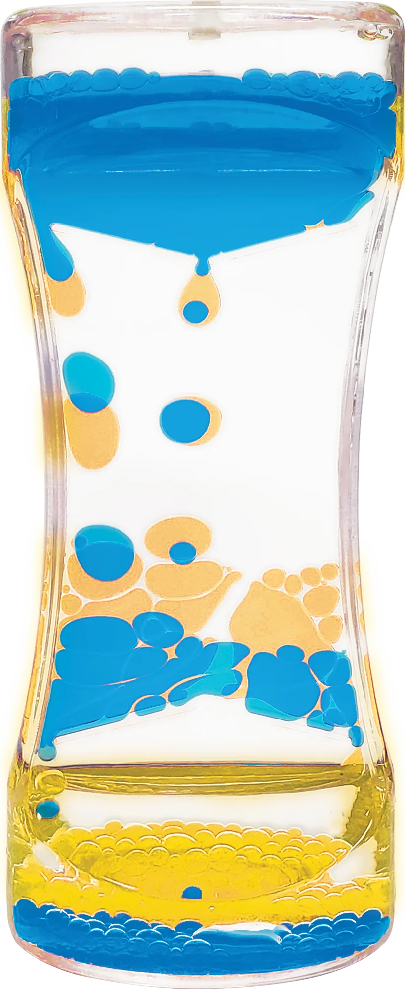Blue & Yellow Liquid Motion Bubbler