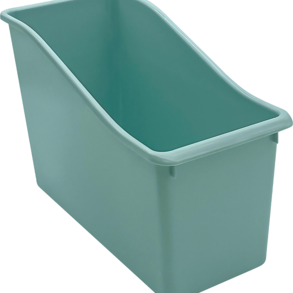 Calming Blue Plastic Book Bin
