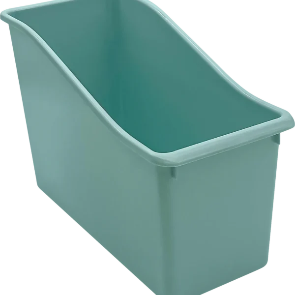 Calming Blue Plastic Book Bin
