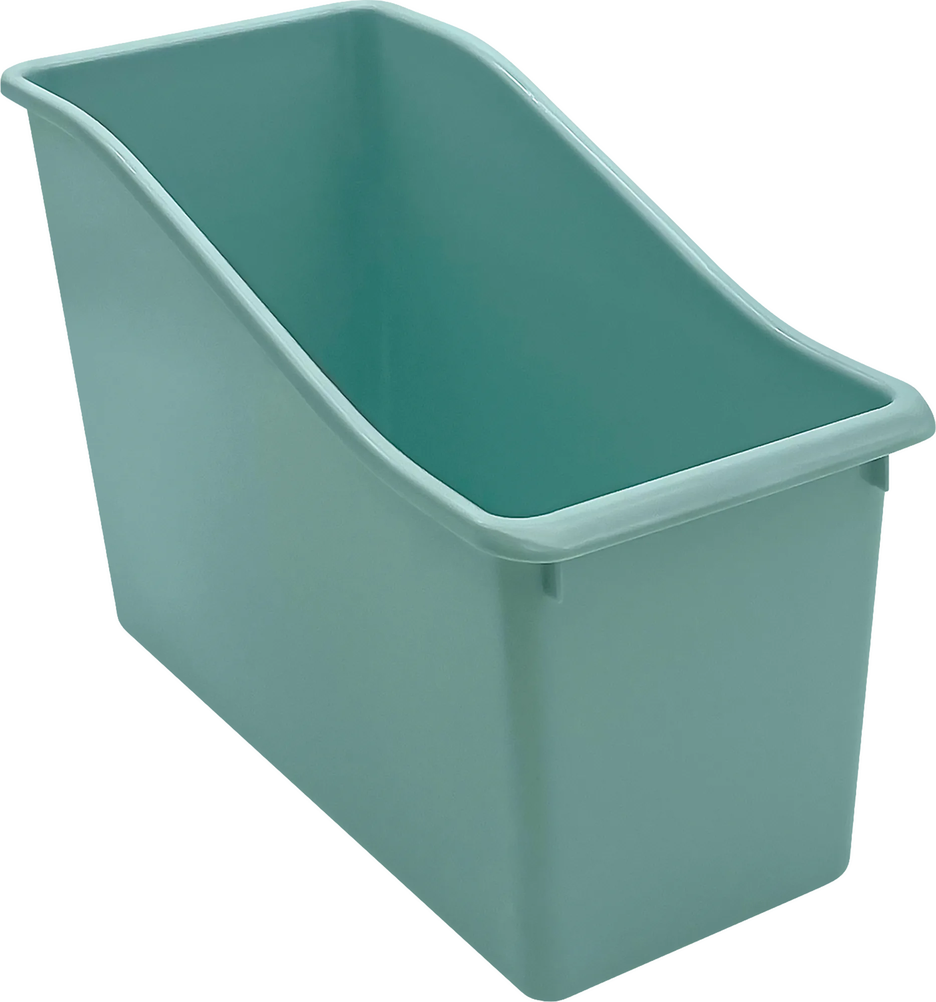 Calming Blue Plastic Book Bin