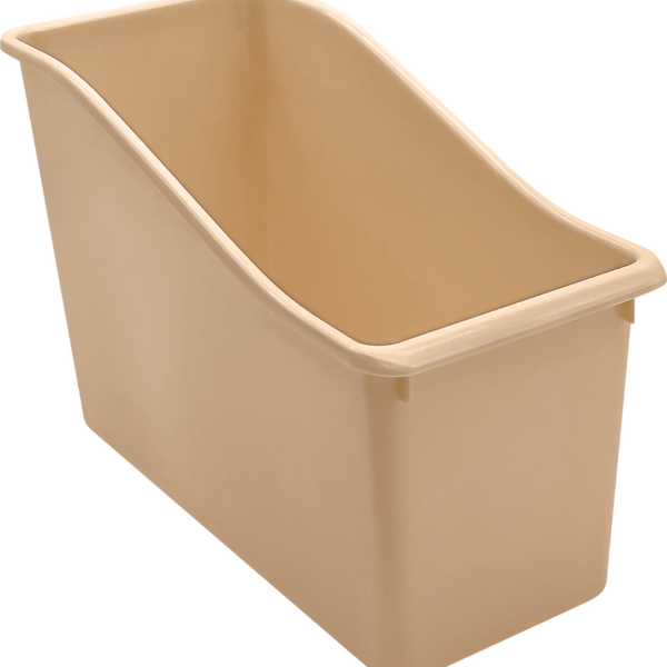 Light Brown Plastic Book Bin
