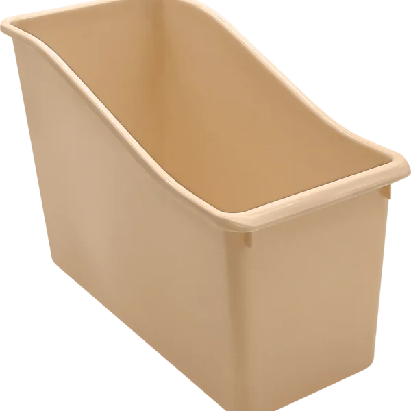 Light Brown Plastic Book Bin