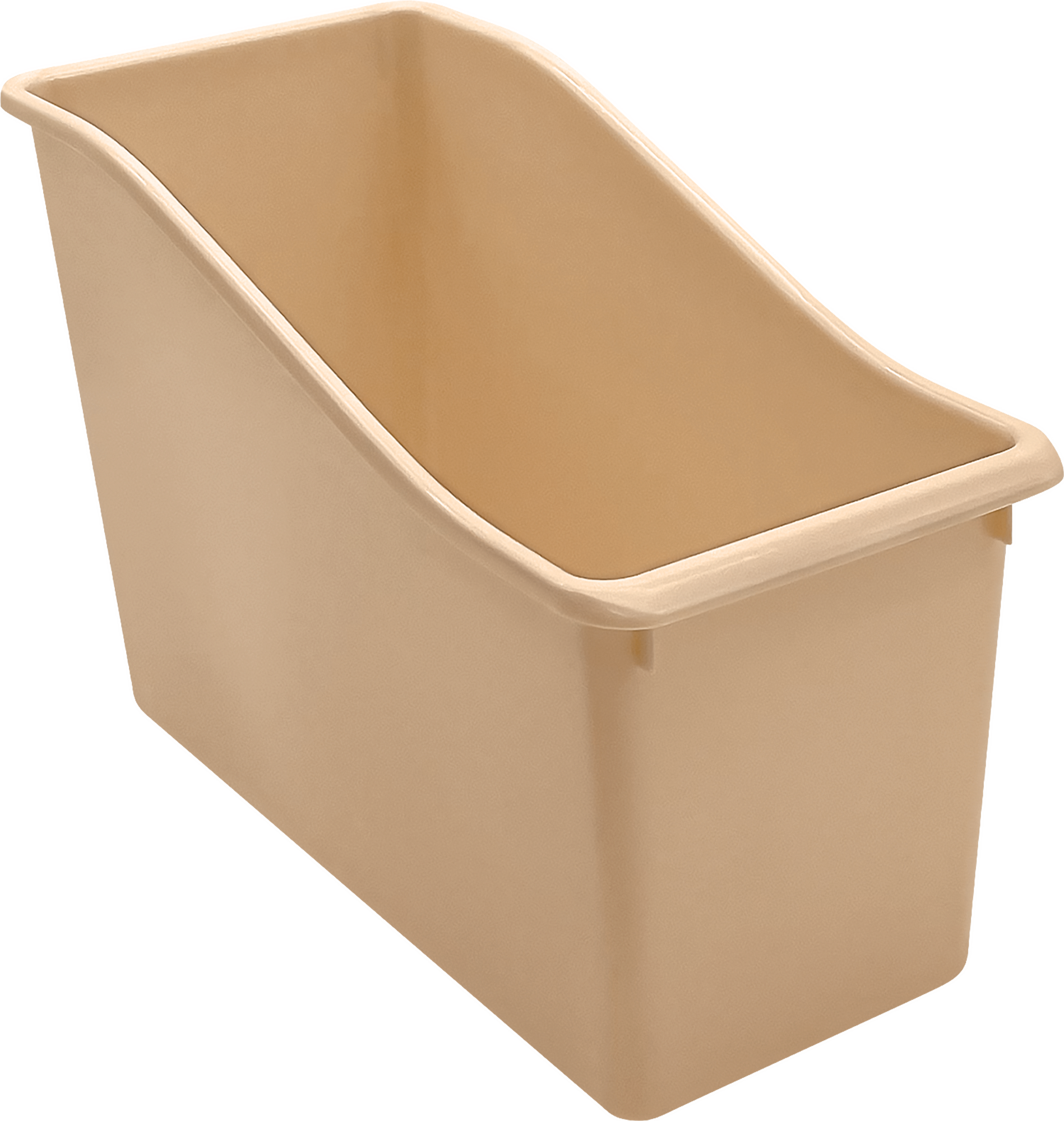 Light Brown Plastic Book Bin