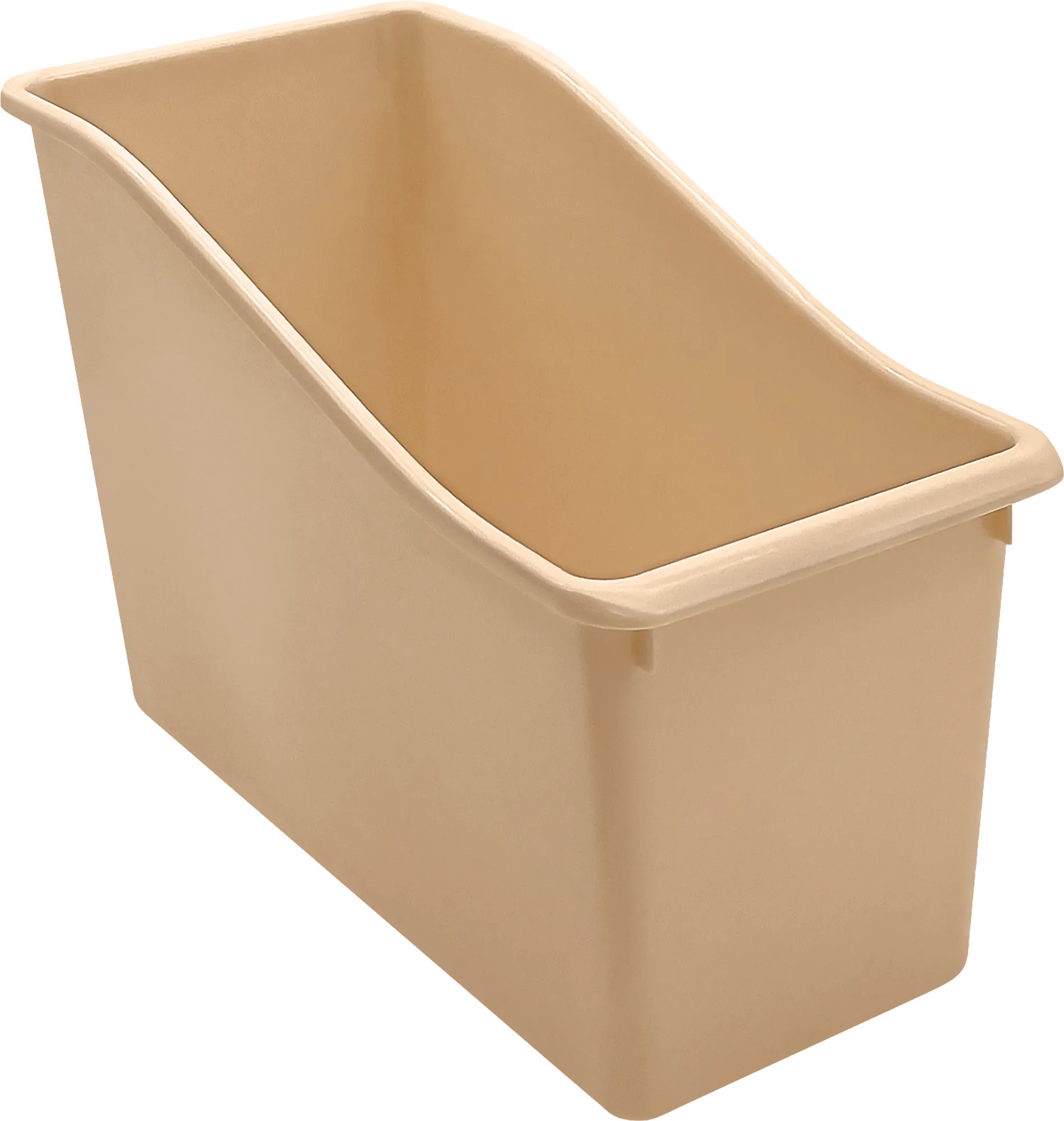 Light Brown Plastic Book Bin