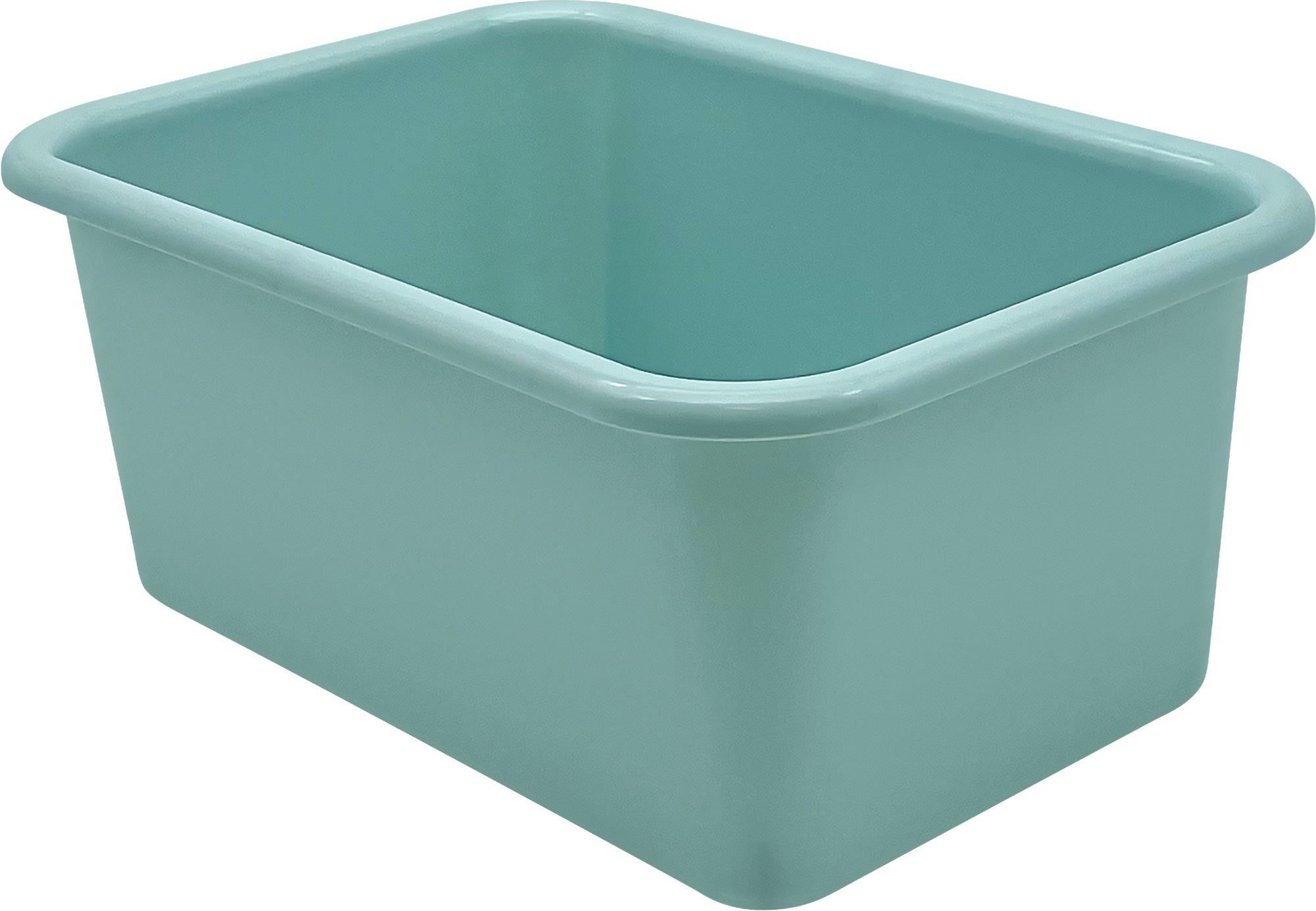 Calming Blue Small Plastic Storage Bin