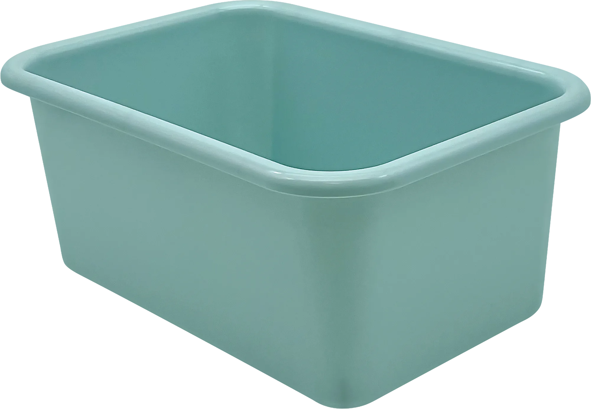 Calming Blue Small Plastic Storage Bin