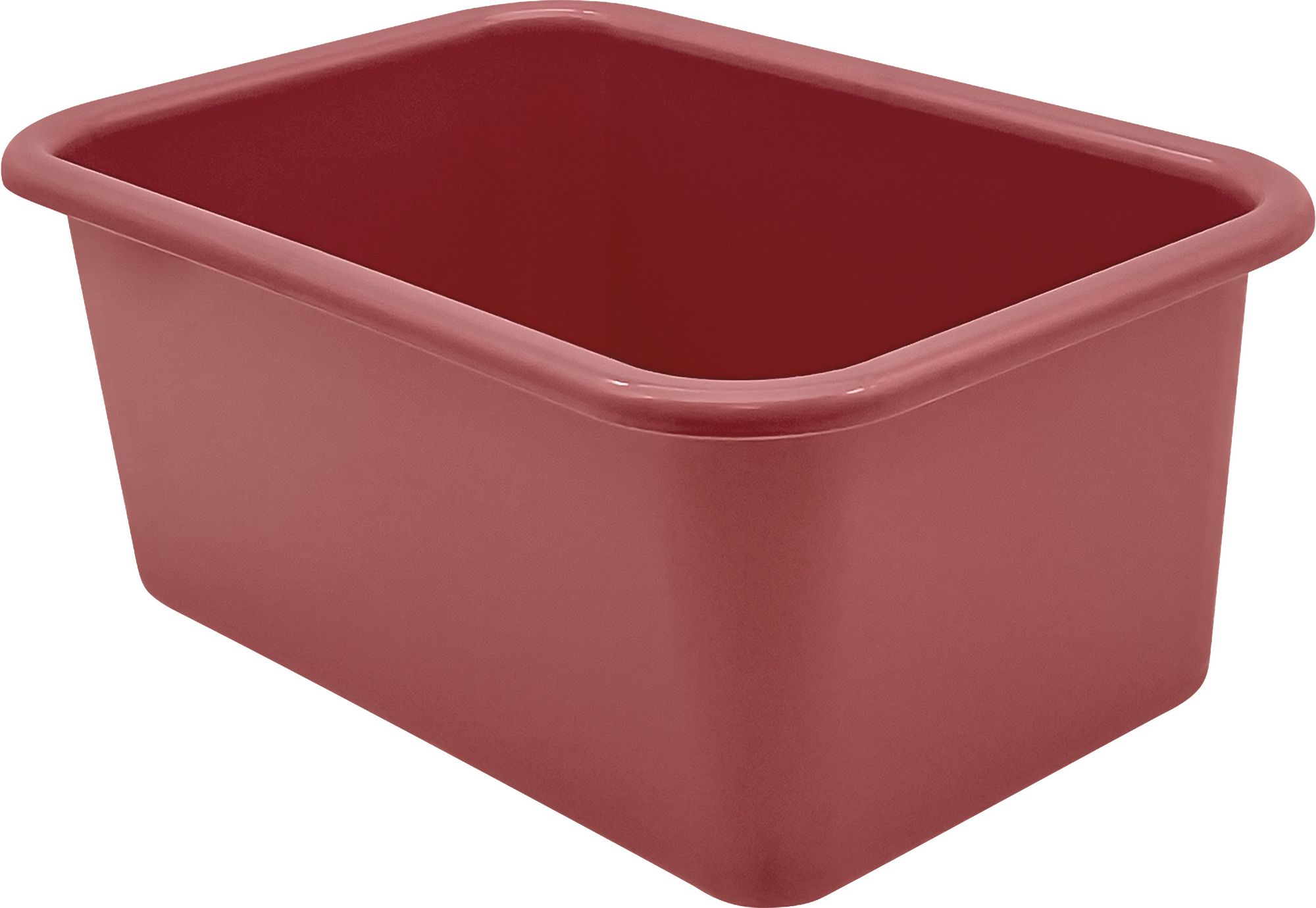 Deep Rose Small Plastic Storage Bin