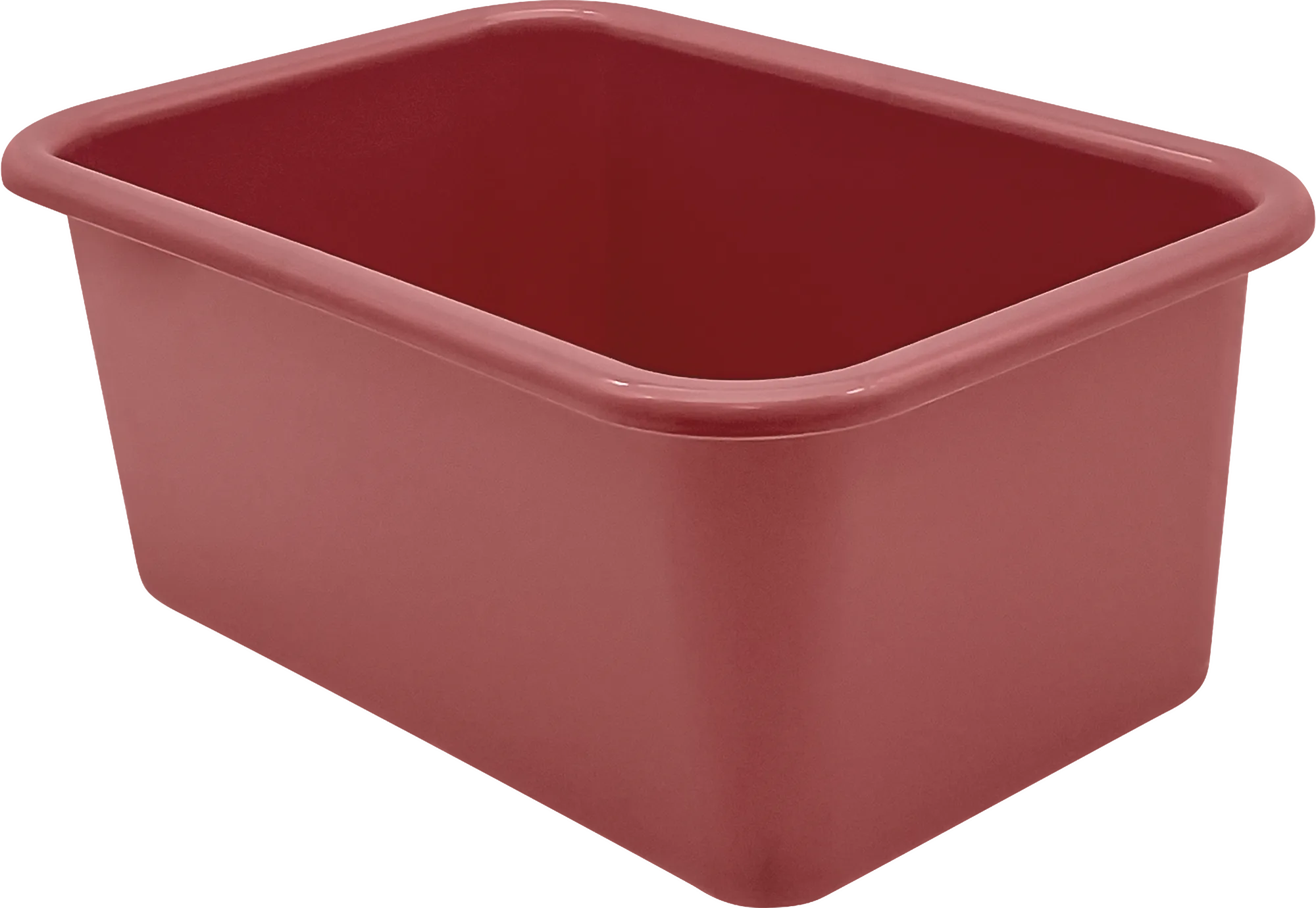 Deep Rose Small Plastic Storage Bin