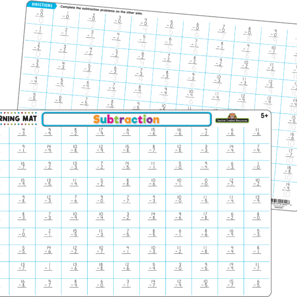 Subtraction Learning Mat