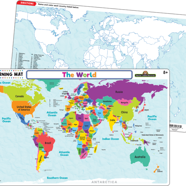 The World Map Learning Mat