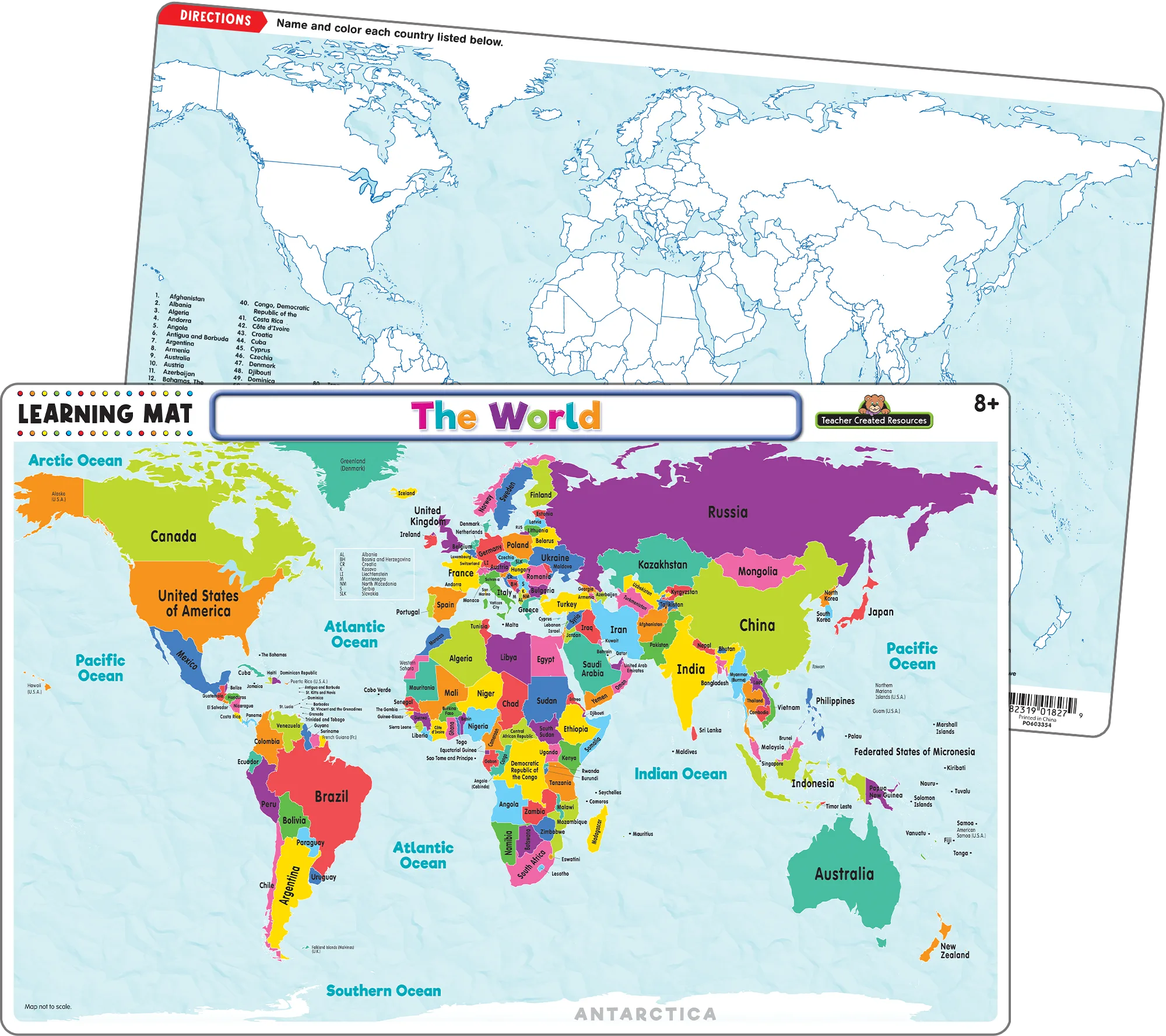 The World Map Learning Mat