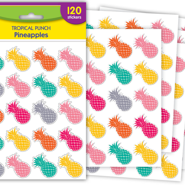 Tropical Punch Pineapples Stickers