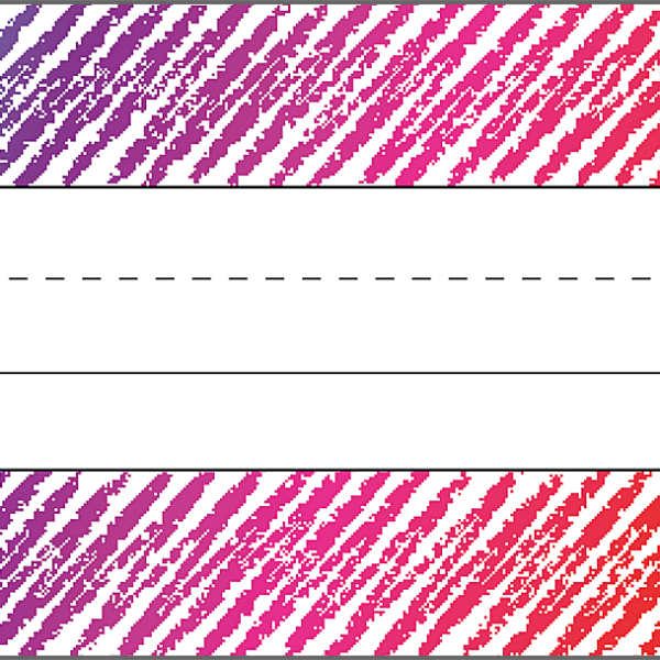 Colorful Scribble Flat Name Plates