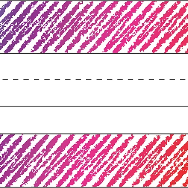 Colorful Scribble Flat Name Plates