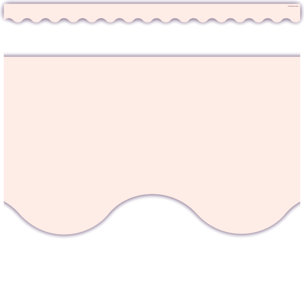 Blush Scalloped Border Trim
