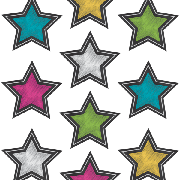 Chalkboard Brights Stars Accents