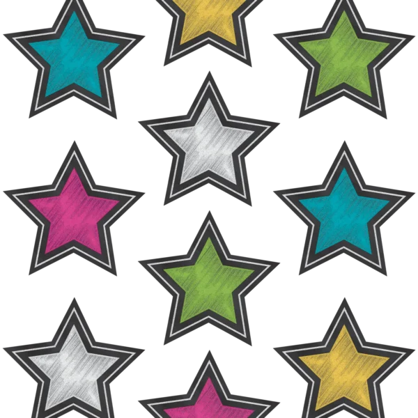 Chalkboard Brights Stars Accents