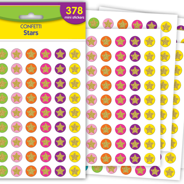 Confetti Stars Mini Stickers