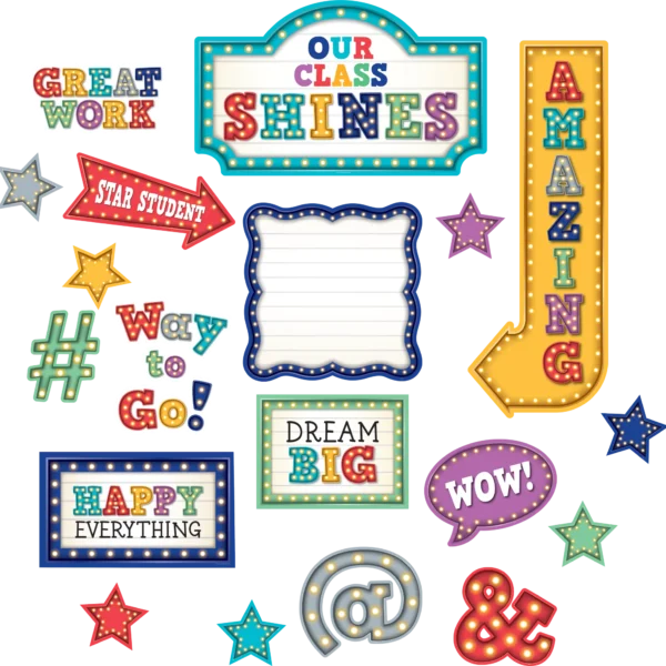 Marquee Our Class Shines Bulletin Board