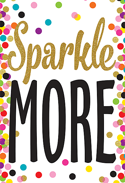 Confetti Dream Big, Sparkle More, Shine Bright Banner