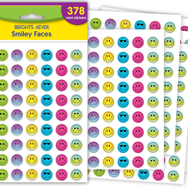 Brights 4Ever Smiley Faces Mini Stickers
