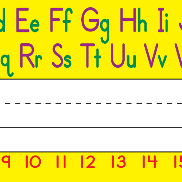 Left/Right Alphabet Flat Name Plates
