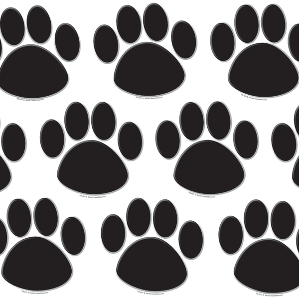 Black Paw Prints Accents